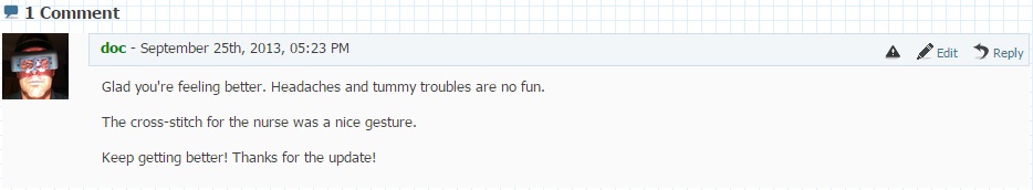 Comments from the old website.